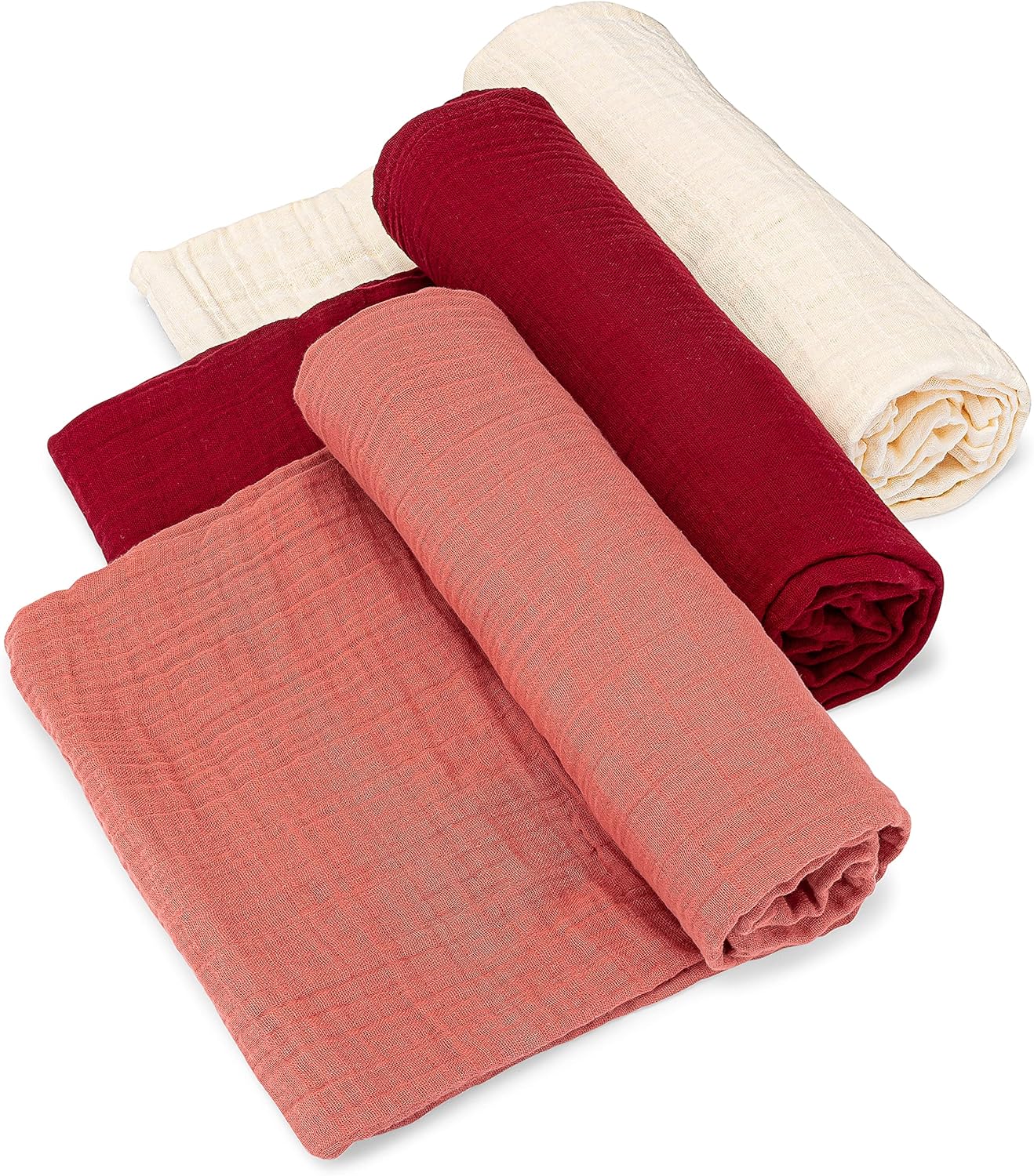 Parker Baby Co. Muslin Swaddle Blankets - Soft Cotton for Babies
