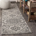 Boho Medallion Indoor Outdoor Runner Rug 2x8 - Durable Patio Style