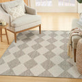 Positano Light Grey 4 ft x 6 ft Indoor/Outdoor Rug - Easy Care