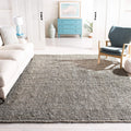 SAFAVIEH Area Rug 8 ft Square - Handmade Jute Rug with Chunky Texture