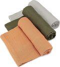 Parker Baby Swaddle Blankets 3 Pack - Soft 100% Cotton Muslin Estes