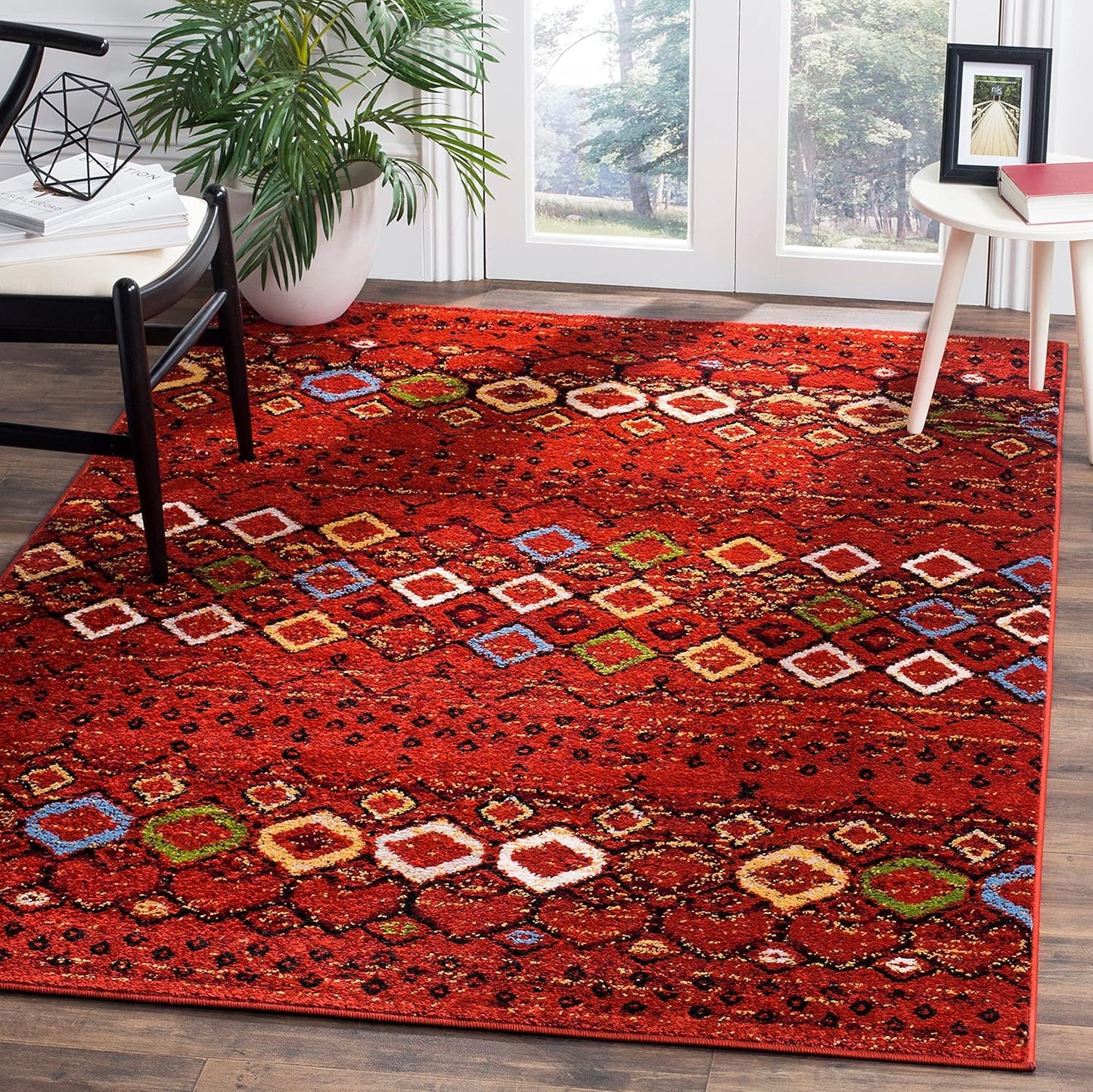 SAFAVIEH Amsterdam Collection Area Rug - Moroccan Boho Design