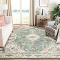 MUJOO Green Rug 6ftx9ft Area Rugs for Living Room and Bedroom