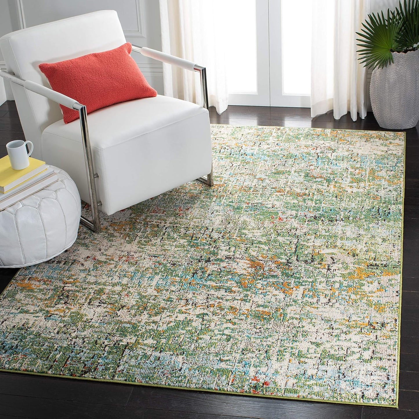 SAFAVIEH Madison Collection Accent Rug - Modern Abstract Design