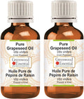 Greenwood Essential Pure Grapeseed Oil 100ml x 2 - Lightweight Carrier