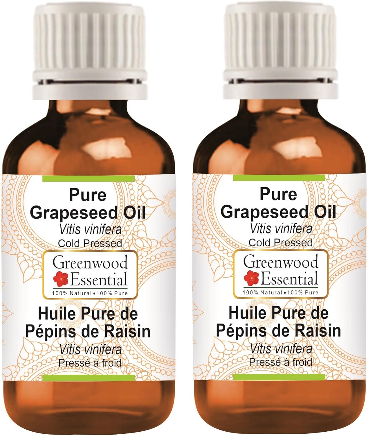 Pure Grapeseed Oil Cold Pressed for Skin and Hair Care