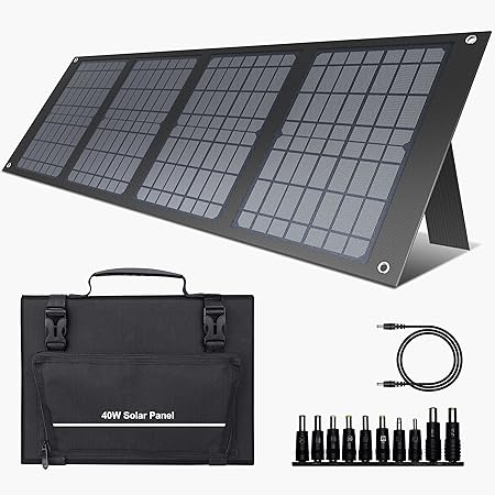 EnginStar 40W Solar Panel for Portable Power Station and Camping