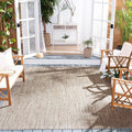 Courtyard Collection 6ft 7in Square Outdoor Area Rug - Durable, Easy