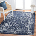 SAFAVIEH Adirondack Area Rug 4 ft Square - Durable Navy & Ivory