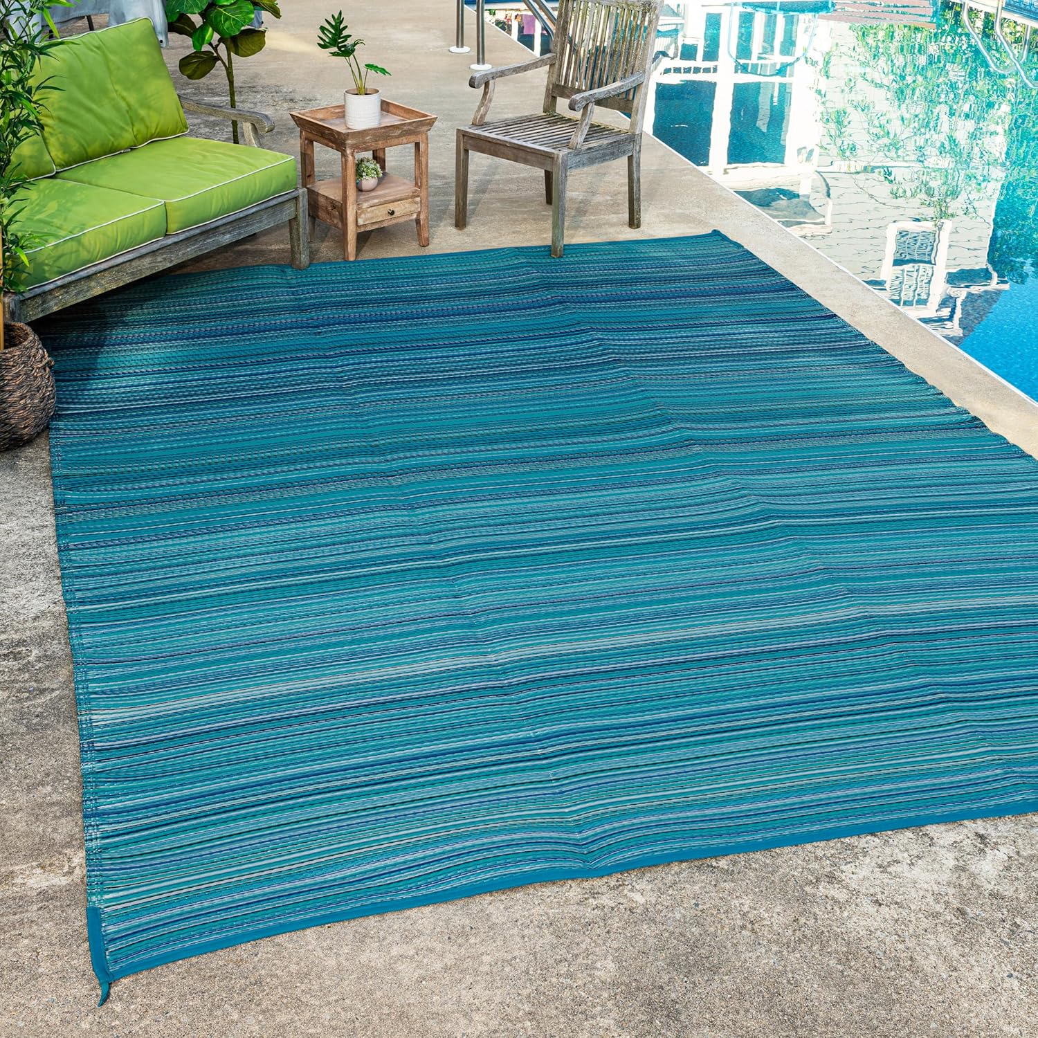 FH Home Outdoor Camping Rug - Waterproof, Reversible & Stylish
