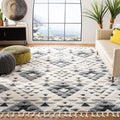 Moroccan Tassel Shag Area Rug 5ft 3in Square - Plush, Durable Comfort