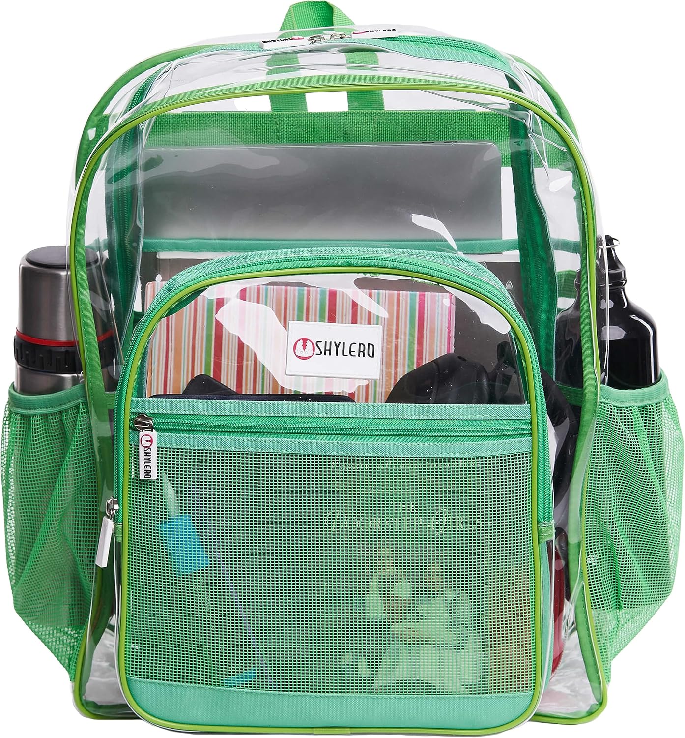 SHYLERO Clear Backpack Heavy Duty with TSA Lock and Zipper