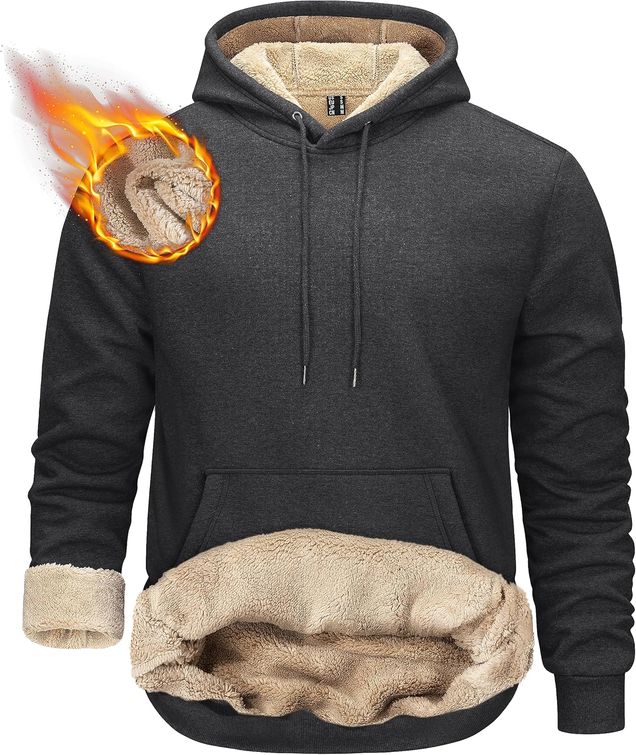 TACVASEN Men's Pullover Hoodie for Winter Warmth and Comfort