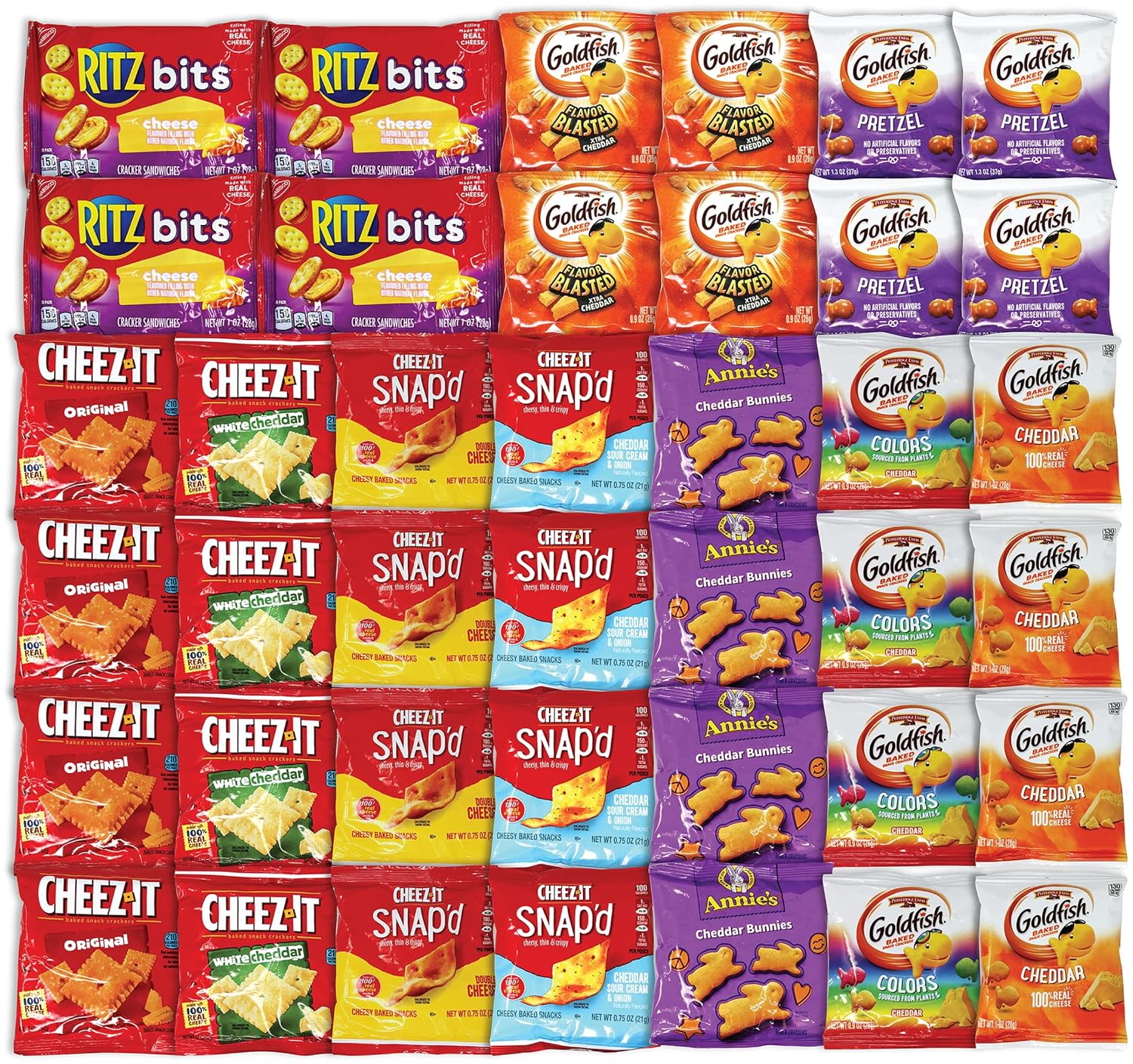 Niro Assortment of Cheese Crackers Variety Pack for All Ages