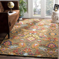 SAFAVIEH Blossom 3 ft x 5 ft Green/Multi Wool Rug - Modern Floral