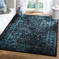 SAFAVIEH Adirondack Collection Area Rug - 6ft x 8ft Black & Teal