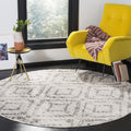 SAFAVIEH Adirondack Collection Area Rug - 6ft Round, Light Grey
