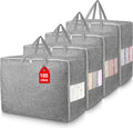 4Pack 105L Extra Large Storage Bags for Comforters - Heavy Duty