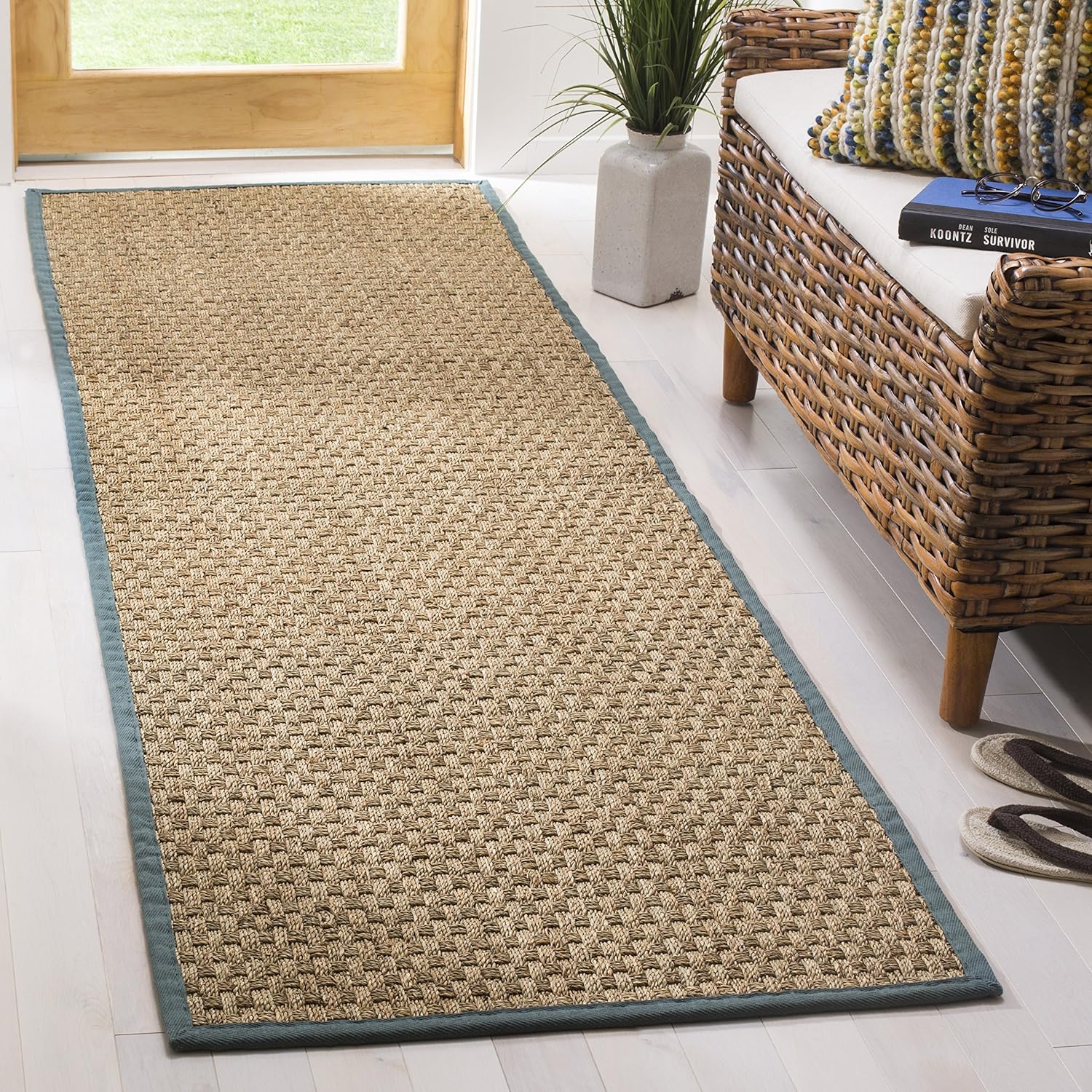 Natural Fiber Runner Rug - Stylish Seagrass Design for Home