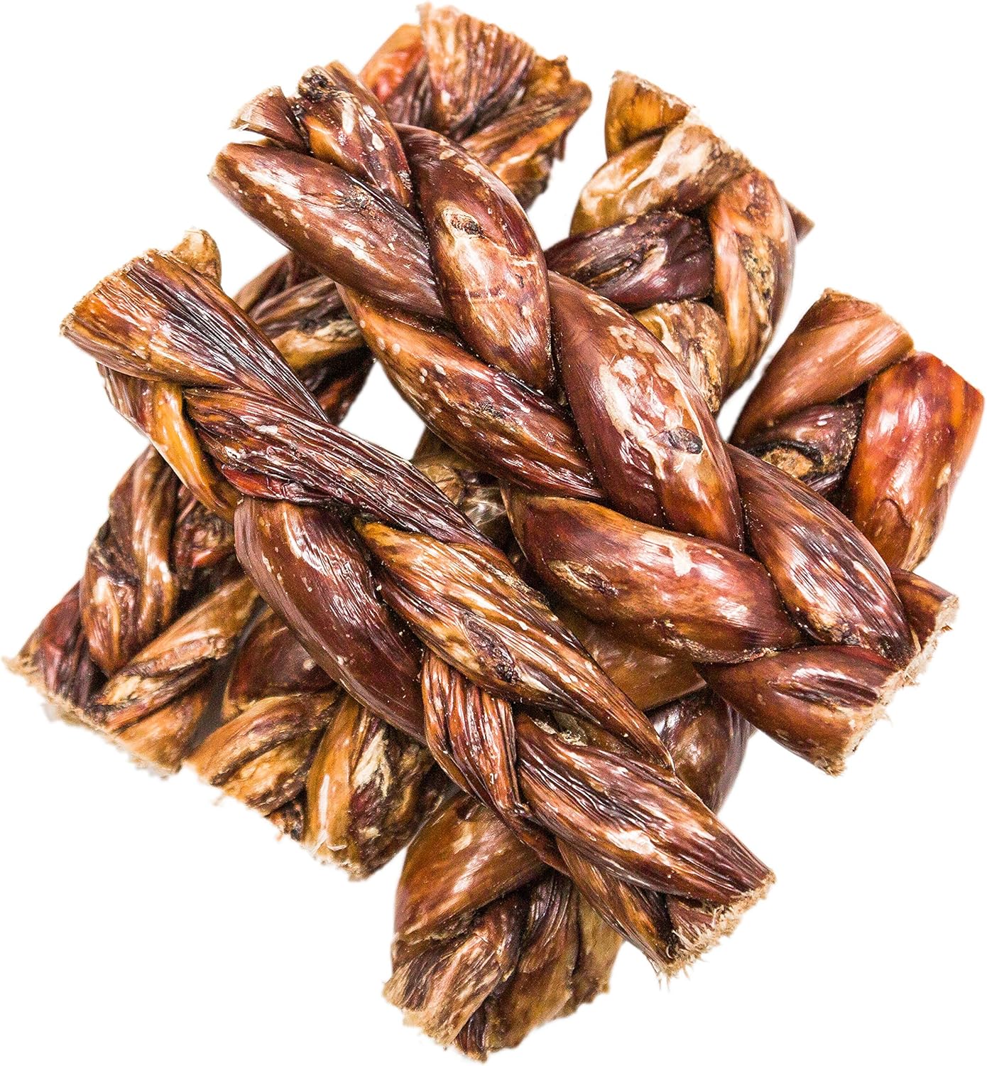 All-Natural Braided Beef Gullet Sticks for Healthy Joints