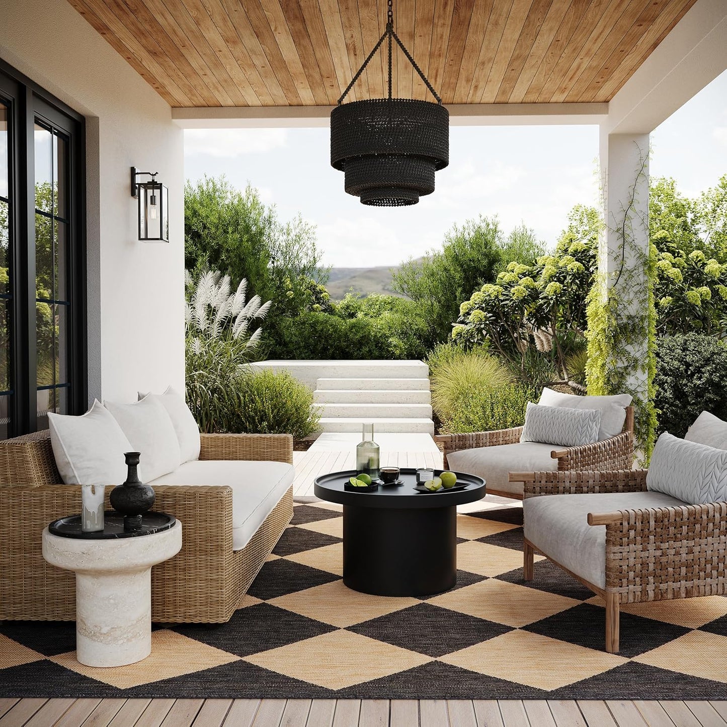 nuLOOM 5ft x 8ft Outdoor Performance Area Rug for Any Space