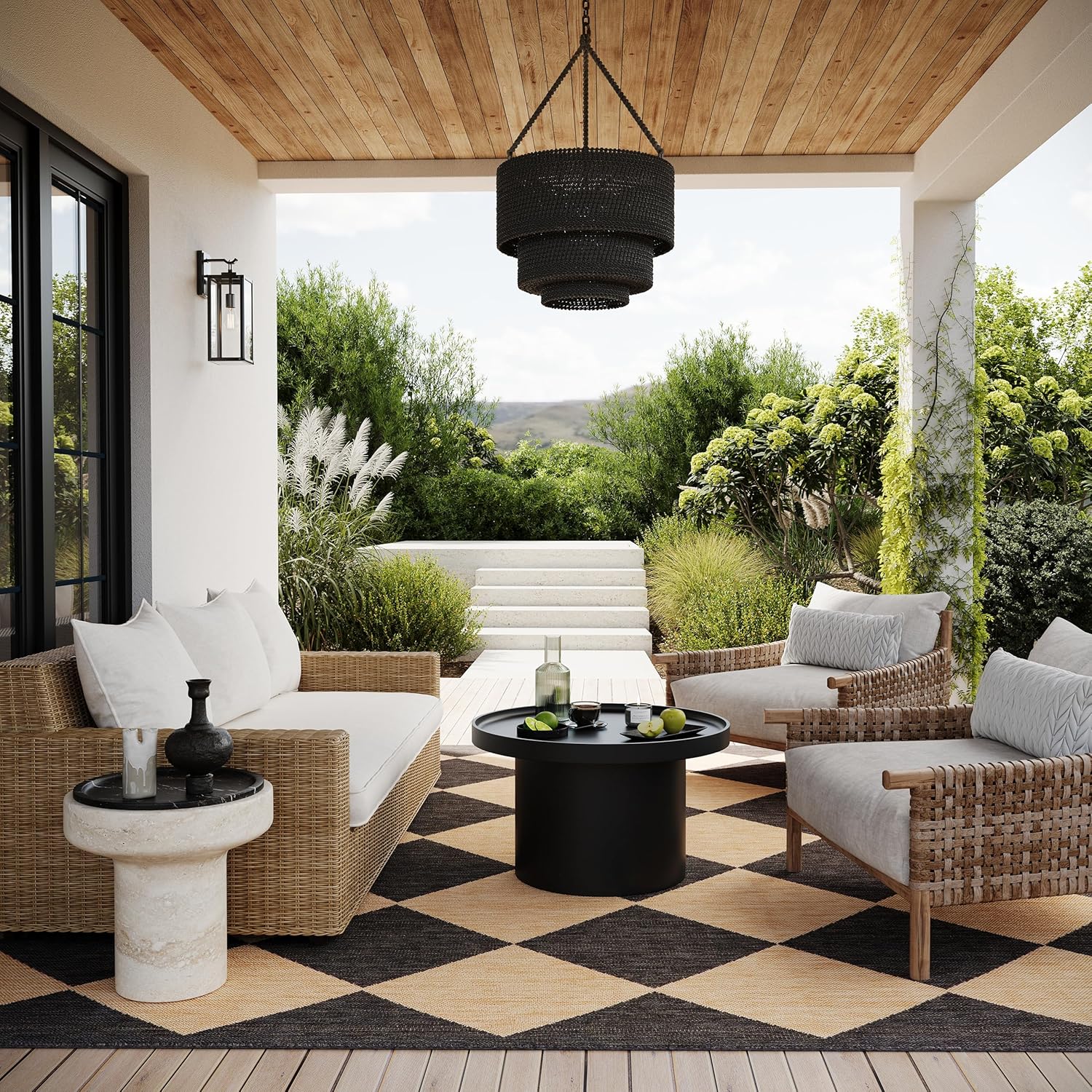 nuLOOM 8ft x 10ft Outdoor Performance Area Rug for Any Space