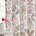 Kayne Studio Jacobean Floral Semi Sheer Curtains - Vintage Light