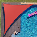 ColourTree Custom 12ft x 12ft x 17ft Red Right Triangle Sun Shade Sail