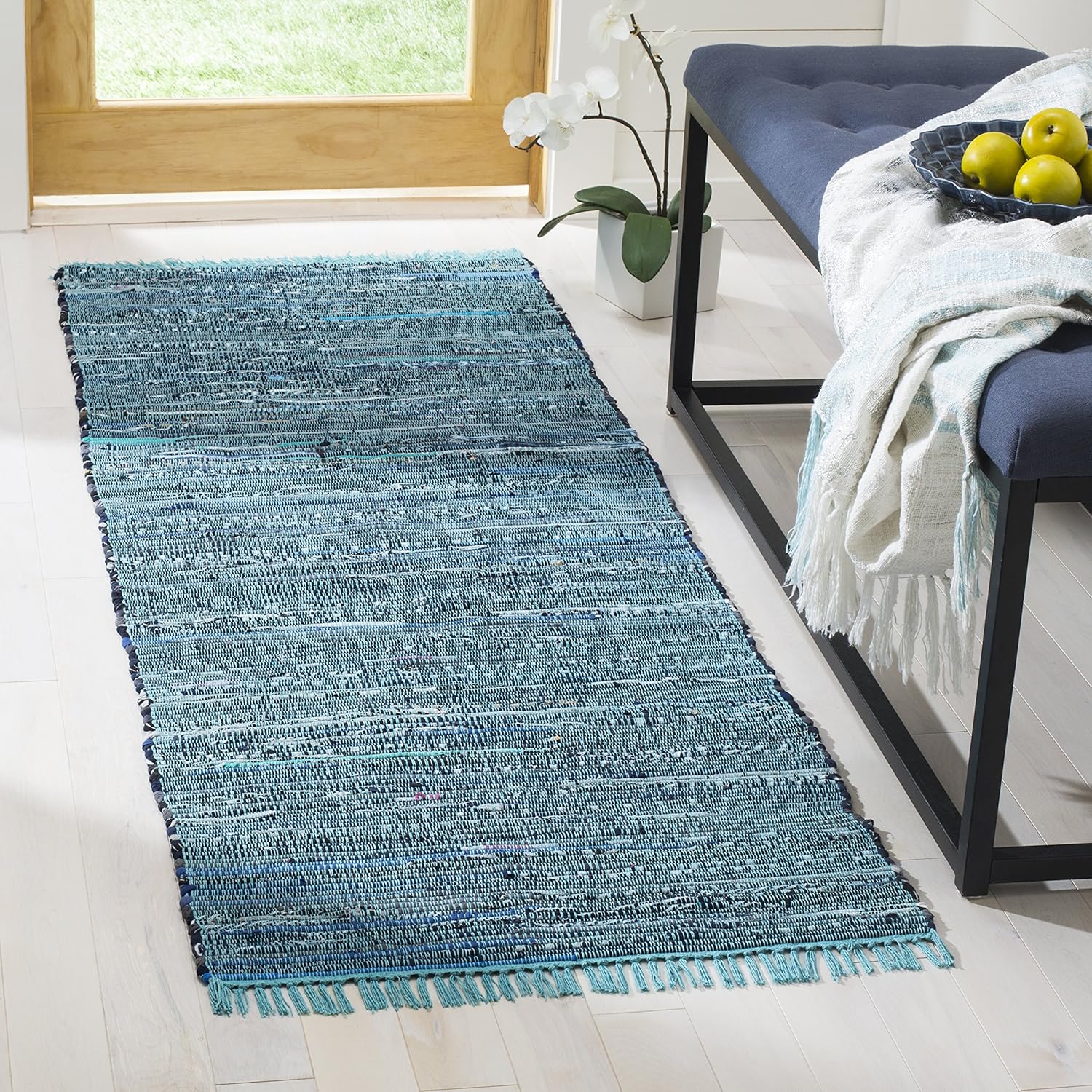 SAFAVIEH Rag Rug Collection Runner Rug - Handmade Boho Style