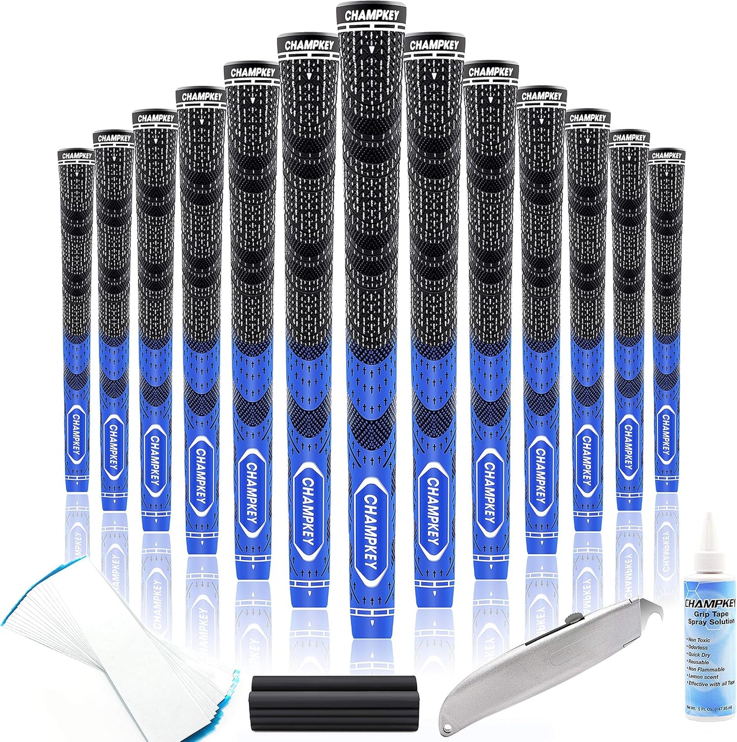 Premium Hybrid Golf Grips for All Weather Performance - 13 Pack