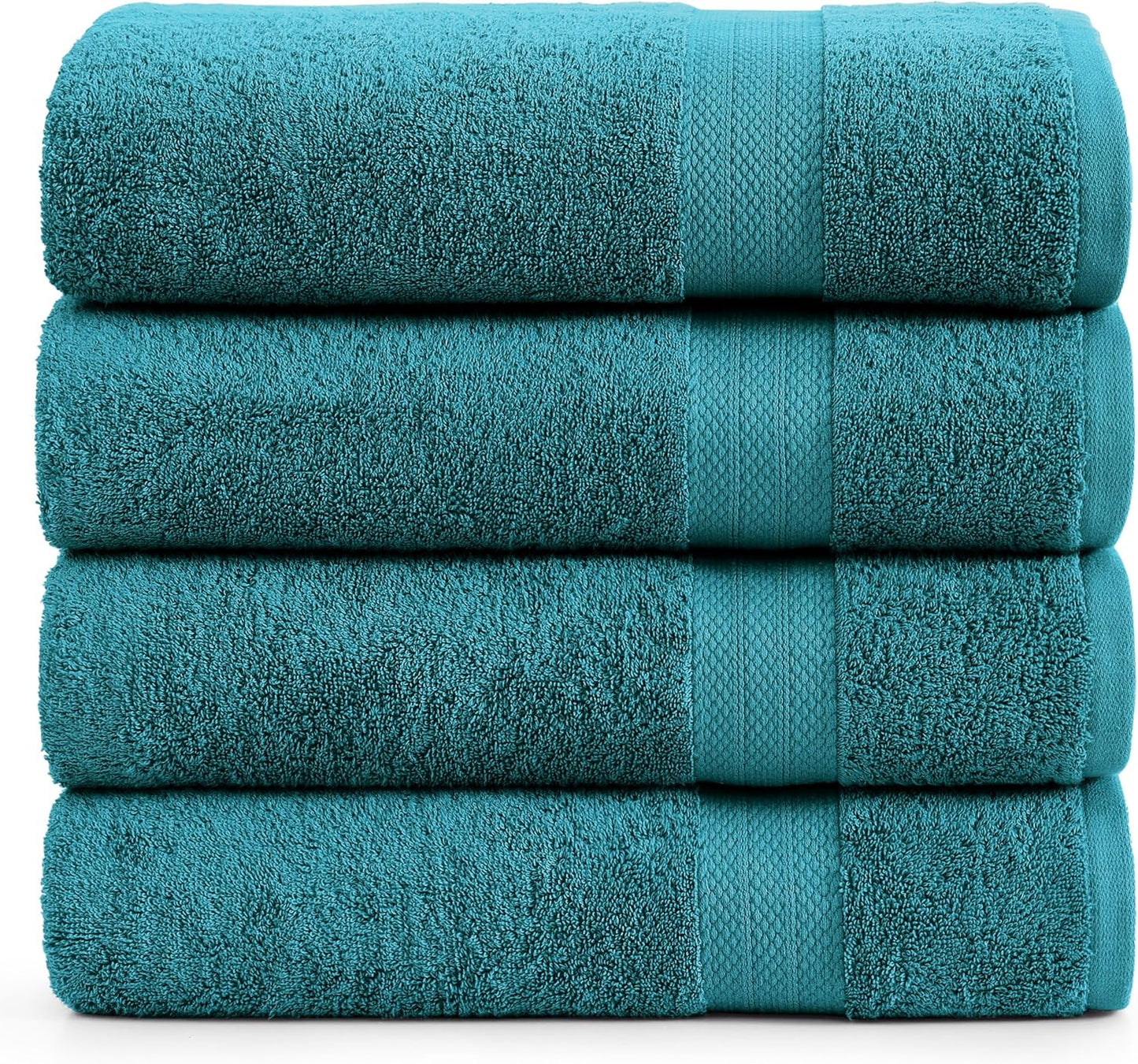 100% Ring Spun Cotton Bath Sheets Set - Extra Large Towels