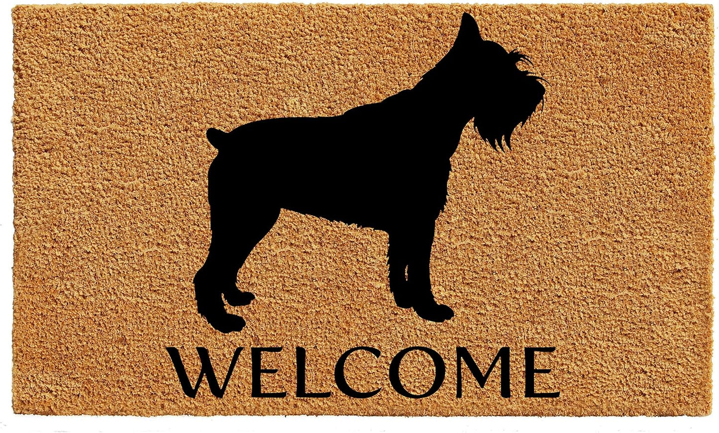 Calloway Mills Miniature Schnauzer Doormat for All Seasons