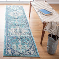 Safavieh Madison Runner Rug 2ft 2in x 6ft Teal & Navy - Durable Boho