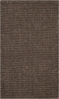 2 ft 6 in x 4 ft Handmade Jute Area Rug - Chunky Textured Brown