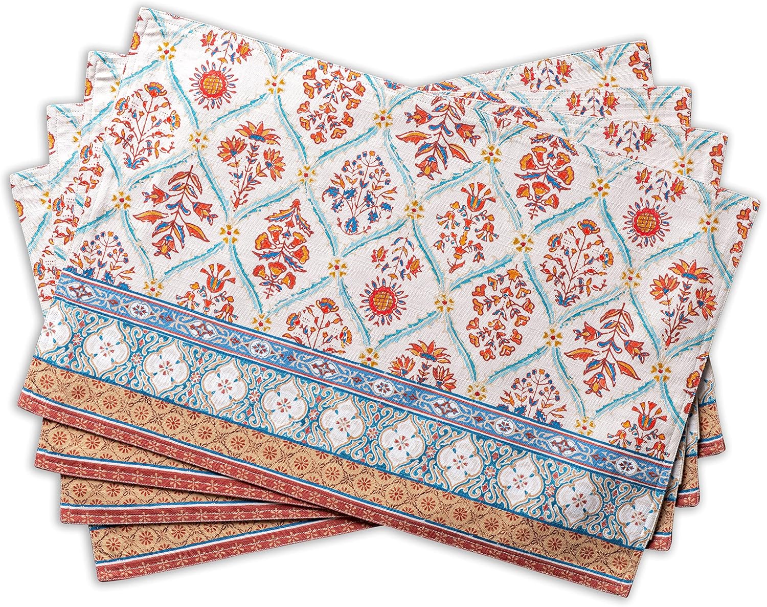 Maison d' Hermine Placemats Set of 4 for Elegant Dining Decor