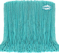 200PCS Mardi Gras Beads Teal Blue 33in Necklace Set - Party Throw