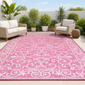 JONATHAN Y Vintage Filigree Indoor Outdoor Area Rug 4x6