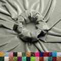Ice Fabrics Stretch Velvet Fabric by the Yard - Soft 60in Silver (3