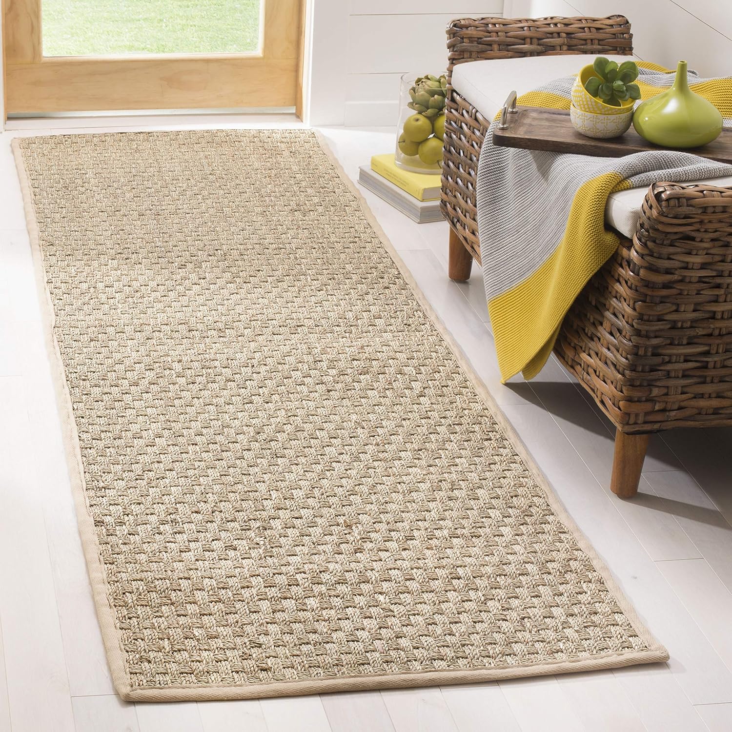 Natural Fiber Runner Rug by SAFAVIEH - Seagrass & Basketweave