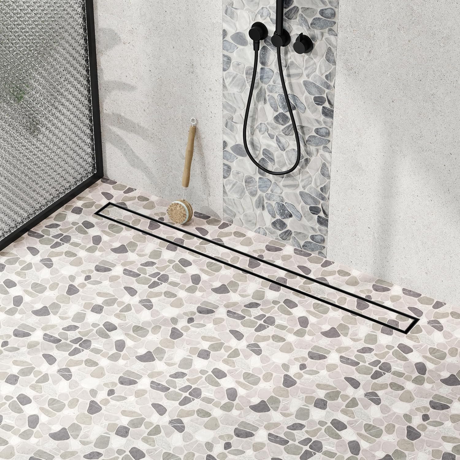 Neodrain 36-Inch Linear Shower Drain with Tile Insert Grate