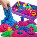Asoxt Sensory Bin Play Sand Art Kit for Kids Ages 3-8