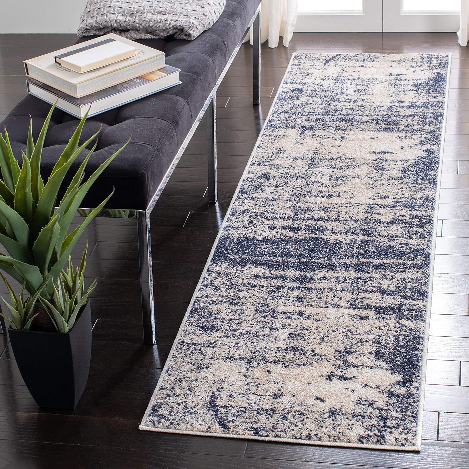 SAFAVIEH Adirondack Collection Runner Rug - Modern Abstract Design