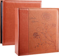 4x6 Photo Album 1000-Count Brown Leather Cover - Large Capacity