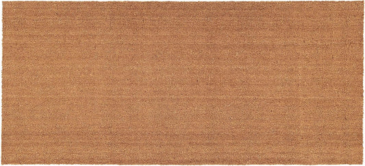 Natural Coir Doormat with Vinyl Backing for All Seasons