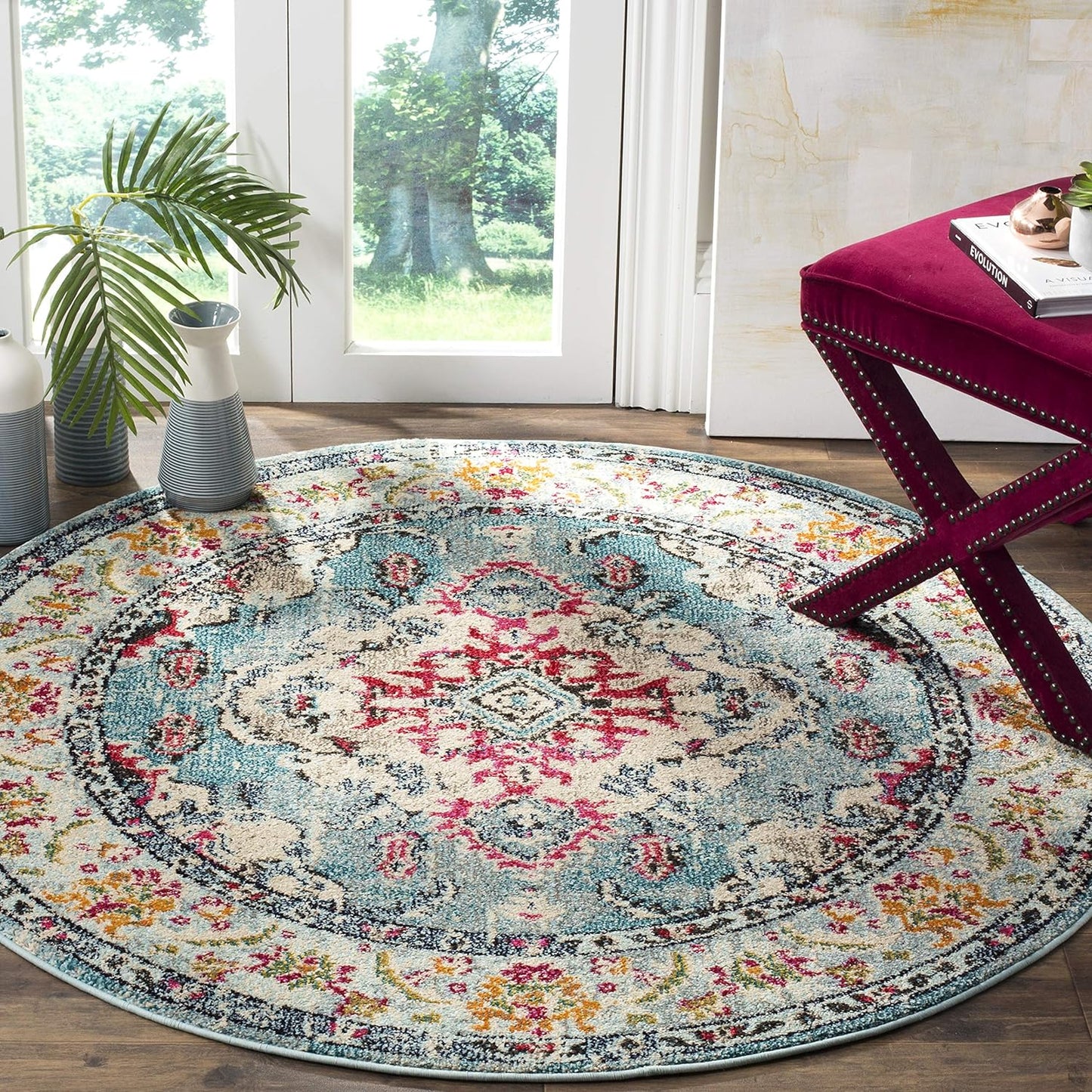 SAFAVIEH Monaco Collection Area Rug - Boho Chic Design