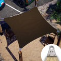 ColourTree Super Ring 16ft x 26ft Brown Sun Shade Sail - Heavy Duty