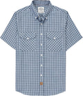 Dubinik Mens Short Sleeve Button Down Shirts - Soft Vintage Regular US