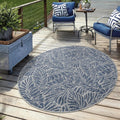 Keen Home Design Terrace Outdoor Round Rug - 8ft Washable Rug