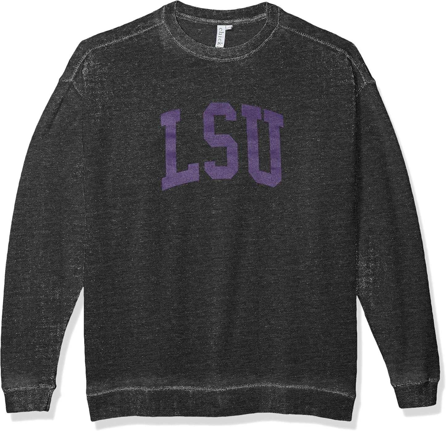 Chicka-d Women's Campus Crew: Stylish Burnout Fleece Pullover