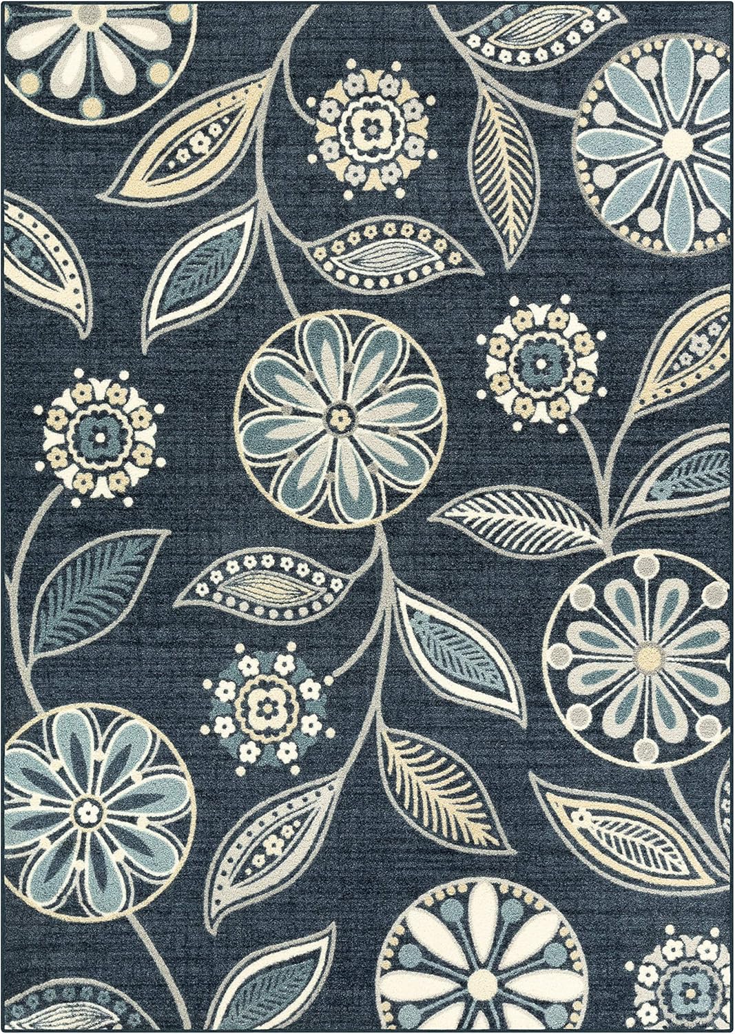 Maples Rugs Reggie Floral Area Rug - Durable & Pet-Friendly